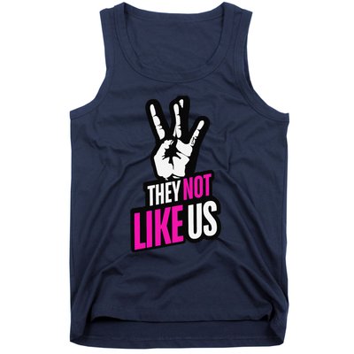 They Not Like Us Pink Hip Hop Music Quote Tank Top