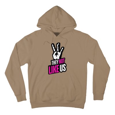 They Not Like Us Pink Hip Hop Music Quote Hoodie