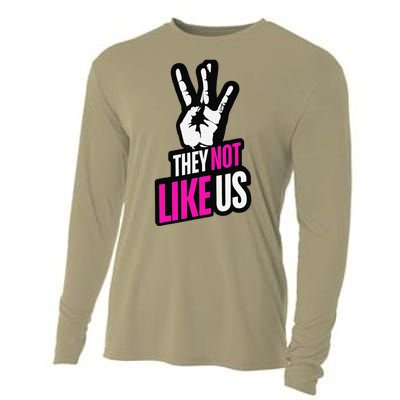 They Not Like Us Pink Hip Hop Music Quote Cooling Performance Long Sleeve Crew