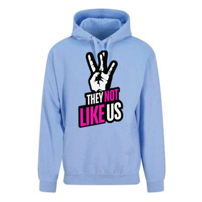 They Not Like Us Pink Hip Hop Music Quote Unisex Surf Hoodie