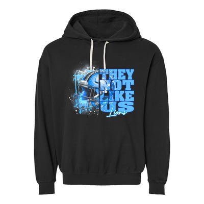 They Not Like Us Lions Grit Garment-Dyed Fleece Hoodie