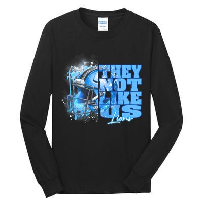 They Not Like Us Lions Grit Tall Long Sleeve T-Shirt