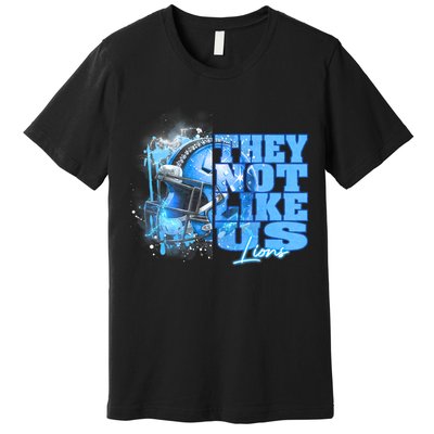 They Not Like Us Lions Grit Premium T-Shirt