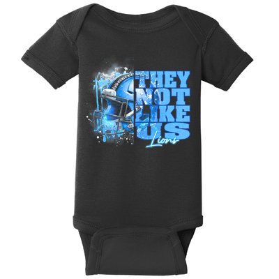 They Not Like Us Lions Grit Baby Bodysuit