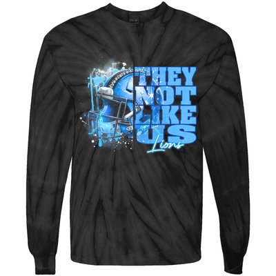 They Not Like Us Lions Grit Tie-Dye Long Sleeve Shirt
