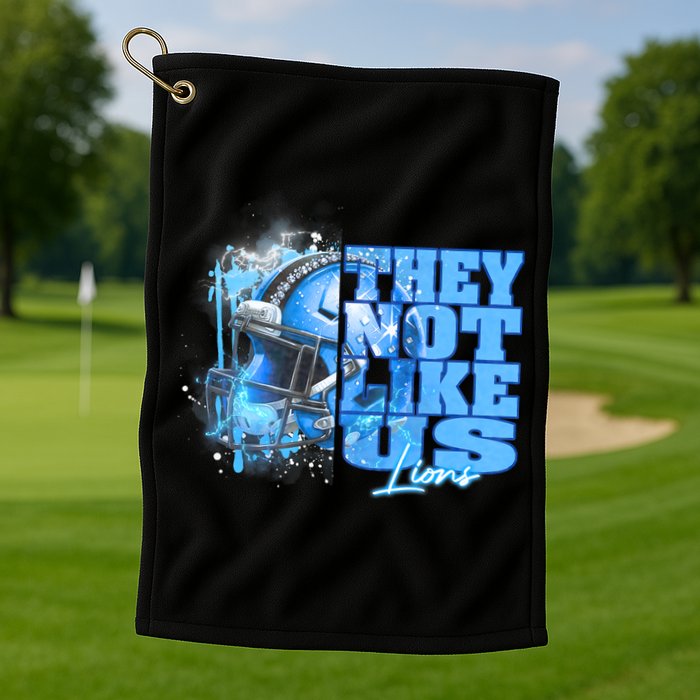 They Not Like Us Lions Grit Golf Towel