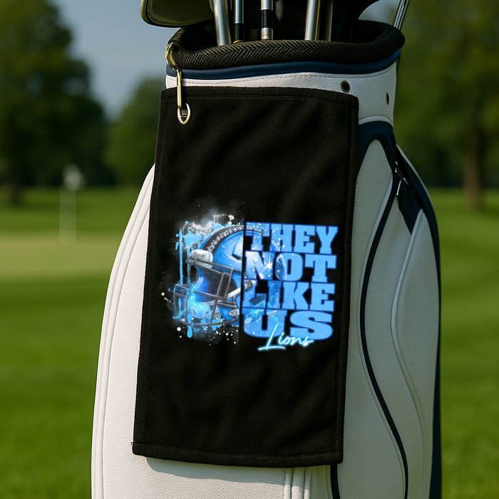 They Not Like Us Lions Grit Golf Towel