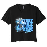 They Not Like Us Lions Grit Women's Crop Top Tee