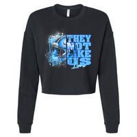 They Not Like Us Lions Grit Cropped Pullover Crew