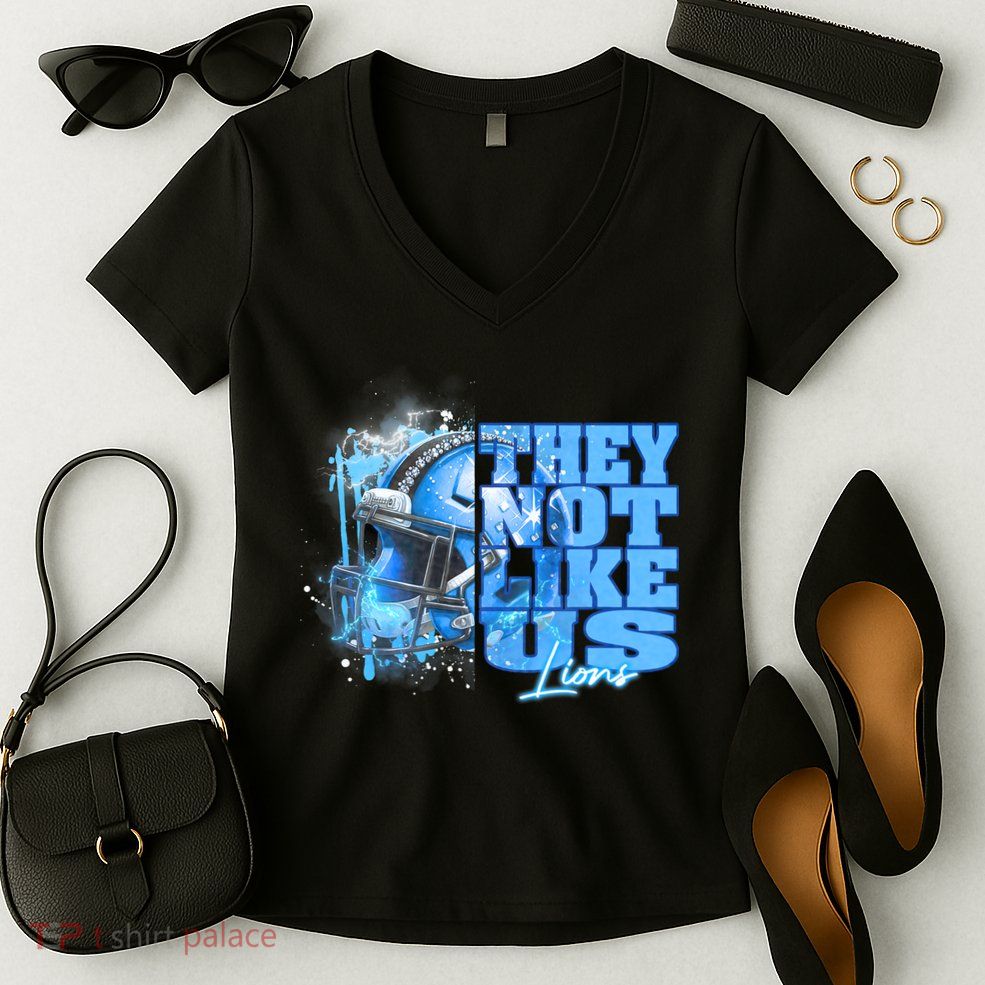 They Not Like Us Lions Grit Women's V-Neck T-Shirt