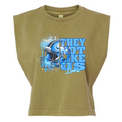 They Not Like Us Lions Grit Garment-Dyed Women's Muscle Tee