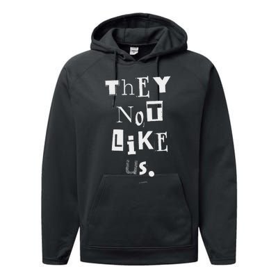 They Not Like Us Bold Statement Design Performance Fleece Hoodie