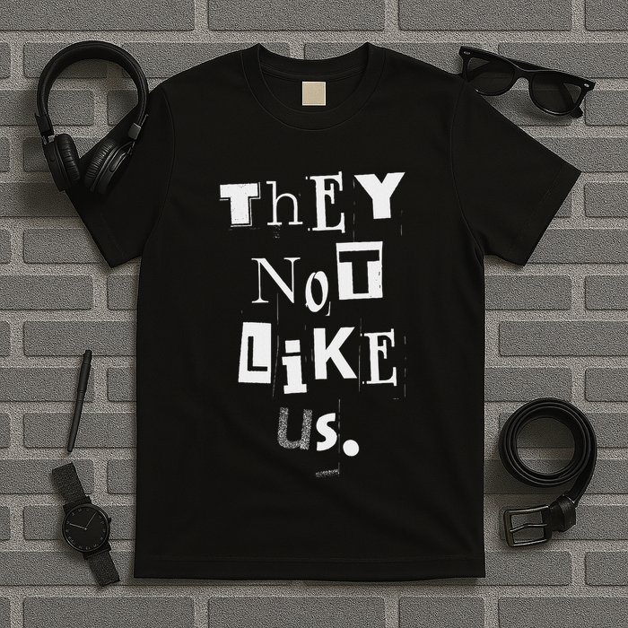 They Not Like Us Bold Statement Design T-Shirt