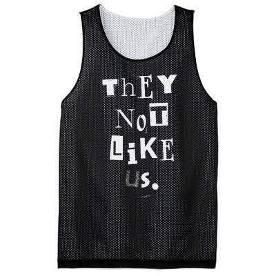 They Not Like Us Bold Statement Design Mesh Reversible Basketball Jersey Tank