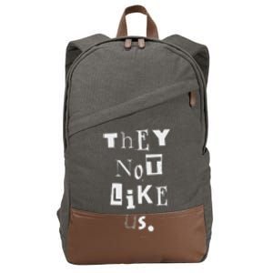 They Not Like Us Bold Statement Design Cotton Canvas Backpack