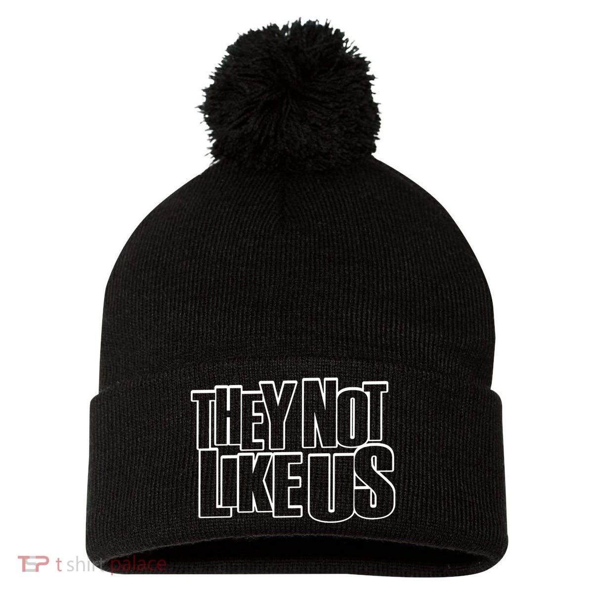 They Not Like Us Kendrick Pom Pom 12in Knit Beanie