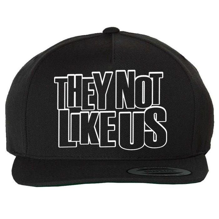 They Not Like Us Kendrick Wool Snapback Cap