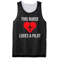 This Nurse Loves A Pilot Cute Couple Mesh Reversible Basketball Jersey Tank