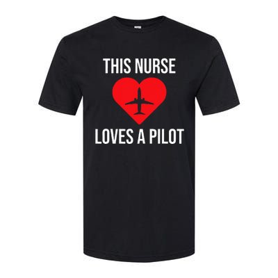 This Nurse Loves A Pilot Cute Couple Softstyle® CVC T-Shirt