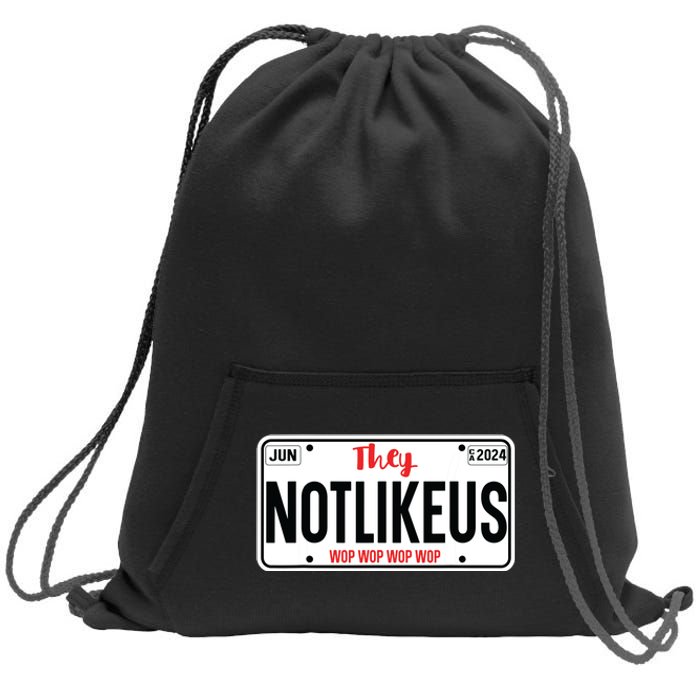 They Not Like Us Ca License Plate Hip Hop Lover Sweatshirt Cinch Pack Bag