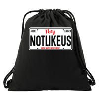 They Not Like Us Ca License Plate Hip Hop Lover Drawstring Bag