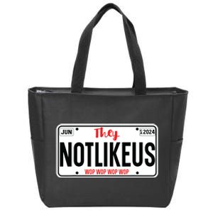 They Not Like Us Ca License Plate Hip Hop Lover Zip Tote Bag