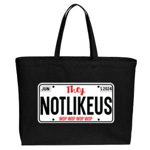 They Not Like Us Ca License Plate Hip Hop Lover Cotton Canvas Jumbo Tote