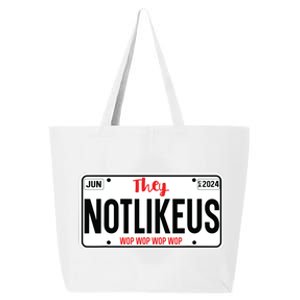 They Not Like Us Ca License Plate Hip Hop Lover 25L Jumbo Tote