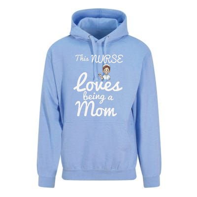 This Nurse Loves Being A Mom Gift Mother's Day Unisex Surf Hoodie