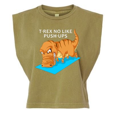 Trex No Like Pushups Garment-Dyed Women's Muscle Tee