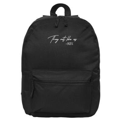They Not Like Us 92% Bold Statement Design 16 in Basic Backpack