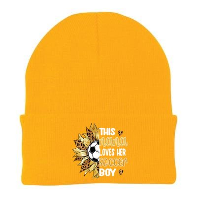 This Nana Loves Her Soccer Boy Soccer Player Grandma Nana Meaningful Gift Knit Cap Winter Beanie