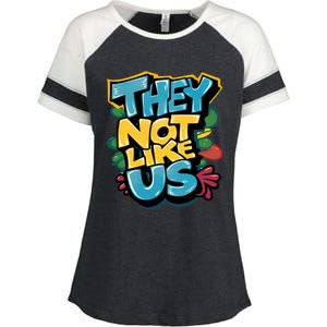 They Not Like Us Enza Ladies Jersey Colorblock Tee