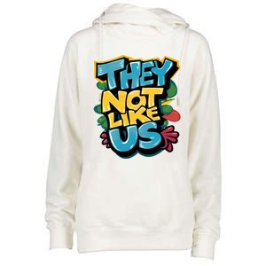 They Not Like Us Womens Funnel Neck Pullover Hood