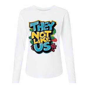 They Not Like Us Womens Cotton Relaxed Long Sleeve T-Shirt