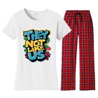 They Not Like Us Women's Flannel Pajama Set