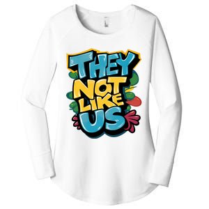 They Not Like Us Women's Perfect Tri Tunic Long Sleeve Shirt