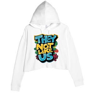 They Not Like Us Crop Fleece Hoodie