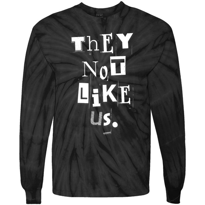 They Not Like Us Tie-Dye Long Sleeve Shirt