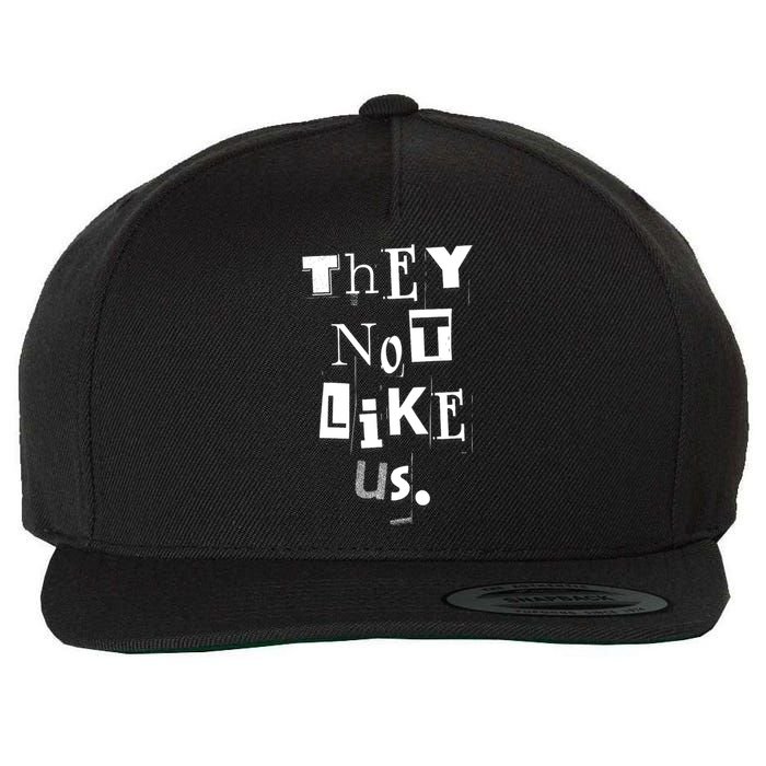 They Not Like Us Wool Snapback Cap