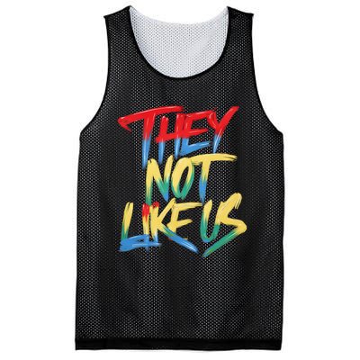 They Not Like Us Mesh Reversible Basketball Jersey Tank