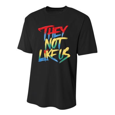 They Not Like Us Youth Performance Sprint T-Shirt