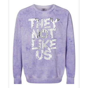 They Not Like Us Colorblast Crewneck Sweatshirt