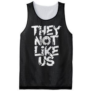 They Not Like Us Mesh Reversible Basketball Jersey Tank