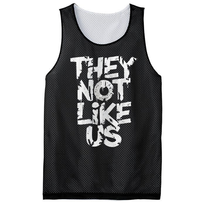 They Not Like Us Mesh Reversible Basketball Jersey Tank