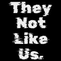 They Not Like Us Bold Statement Drawstring Bag