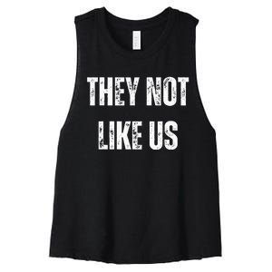 They Not Like Us Ov Hoe Ov Ho Women's Racerback Cropped Tank