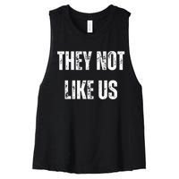 They Not Like Us Ov Hoe Ov Ho Women's Racerback Cropped Tank