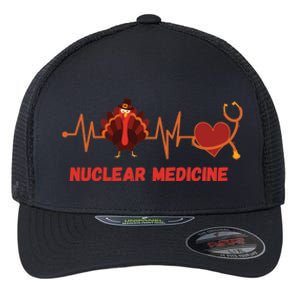 Thanksgiving Nuclear Medicine Doctor Stethoscope Turkey Gift Flexfit Unipanel Trucker Cap