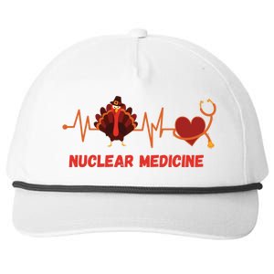 Thanksgiving Nuclear Medicine Doctor Stethoscope Turkey Gift Snapback Five-Panel Rope Hat